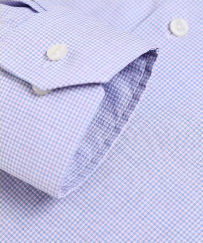 Eton Contemporary Fit Melange Gingham Shirt