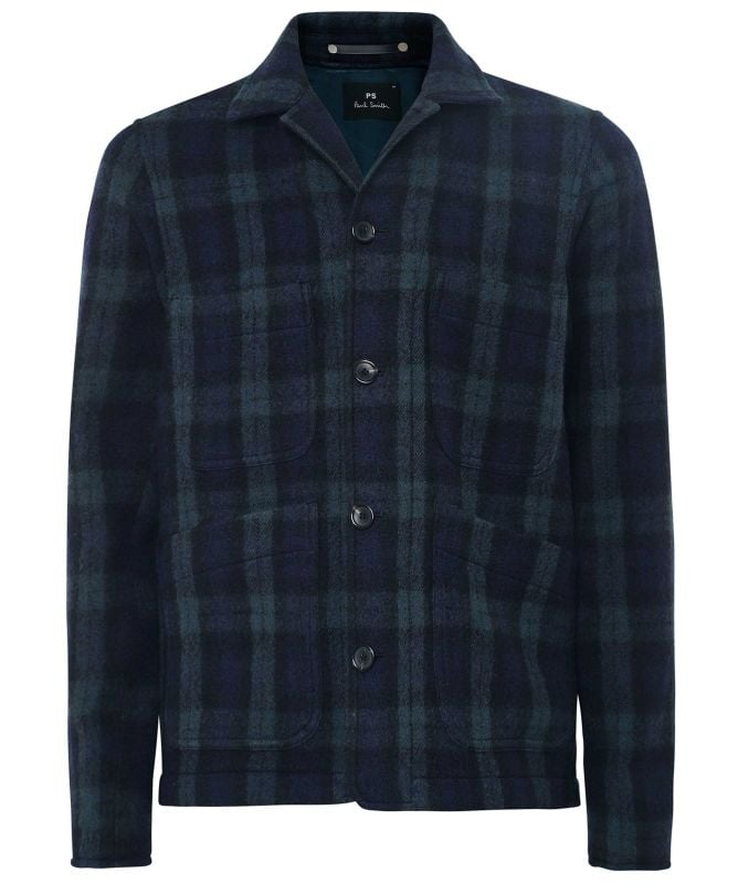 Paul Smith Wool Check Chore Jacket