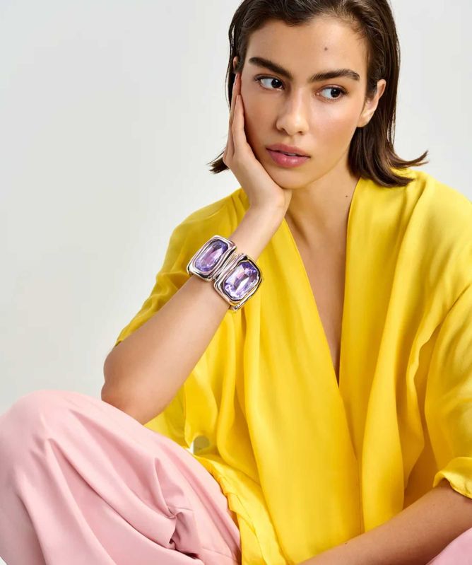 Essentiel Antwerp Jelpy Glass Rhinestone Bracelet