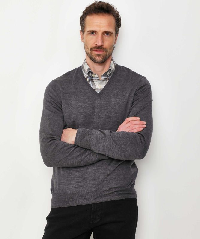 Gran Sasso Virgin Wool V-Neck Jumper
