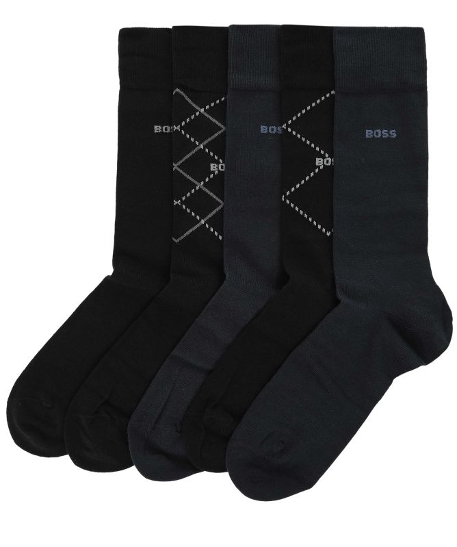 BOSS Argyle Socks 5 Pack