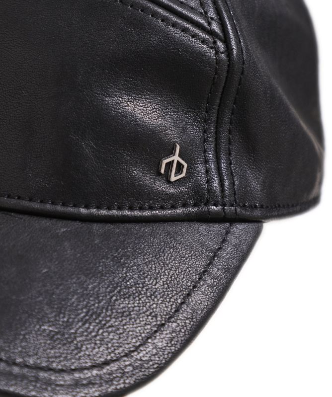 rag & bone Leather Mercer Cap