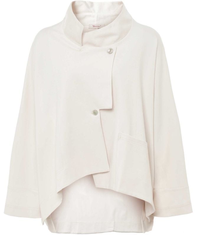 Thanny Asymmetric Button Jacket
