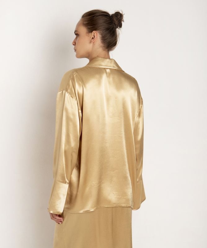 Greek Archaic Kori Satin Shirt