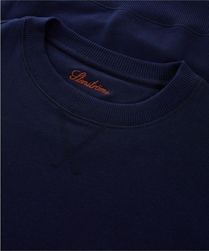 Stenstroms Cotton Crew Neck College Sweatshirt