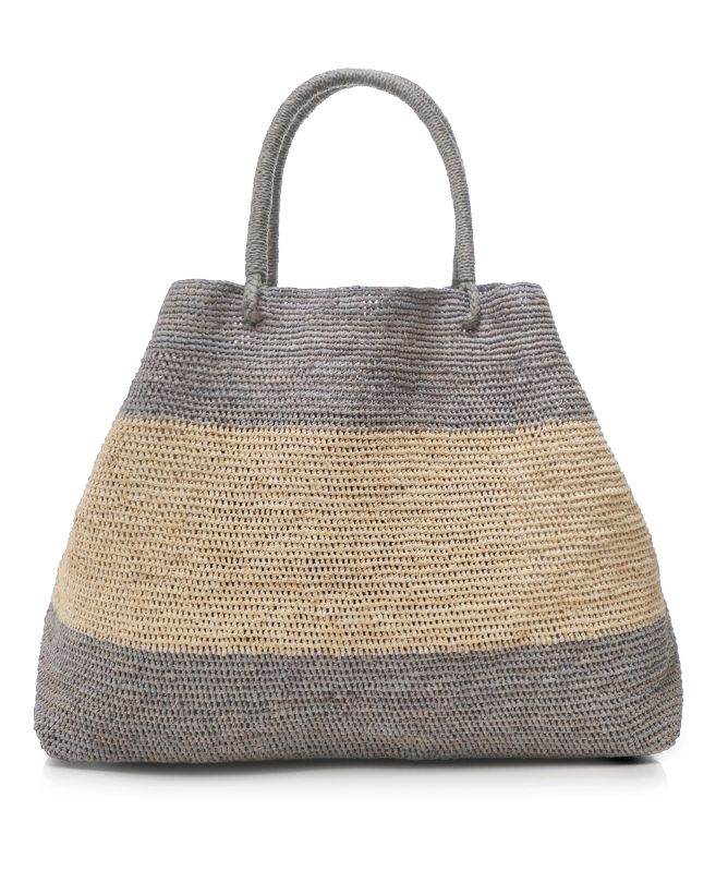 Rabarany Raffia Tassel Tote Bag