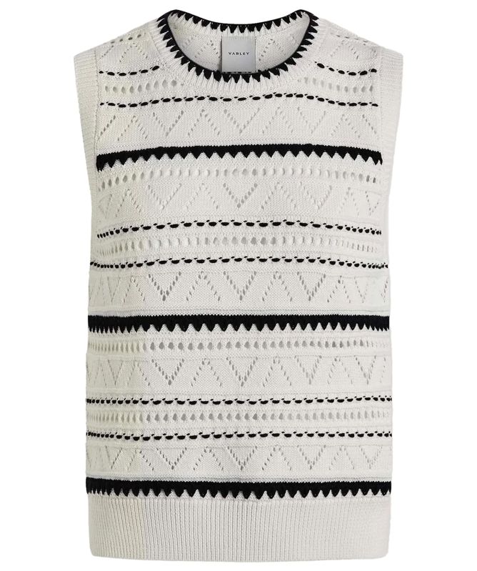 Varley Athena Pointelle Knit Vest
