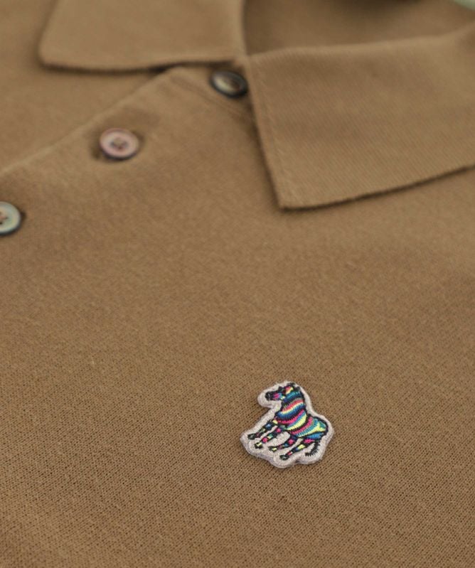 Paul Smith Knitted Zebra Polo Shirt