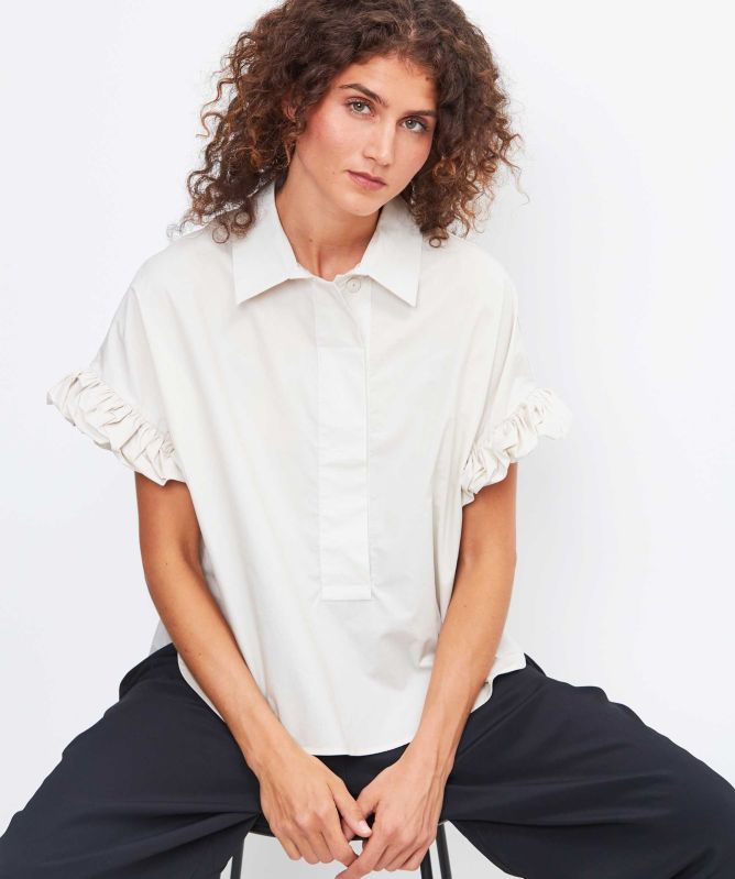 MEIMEIJ Frill Sleeve Top