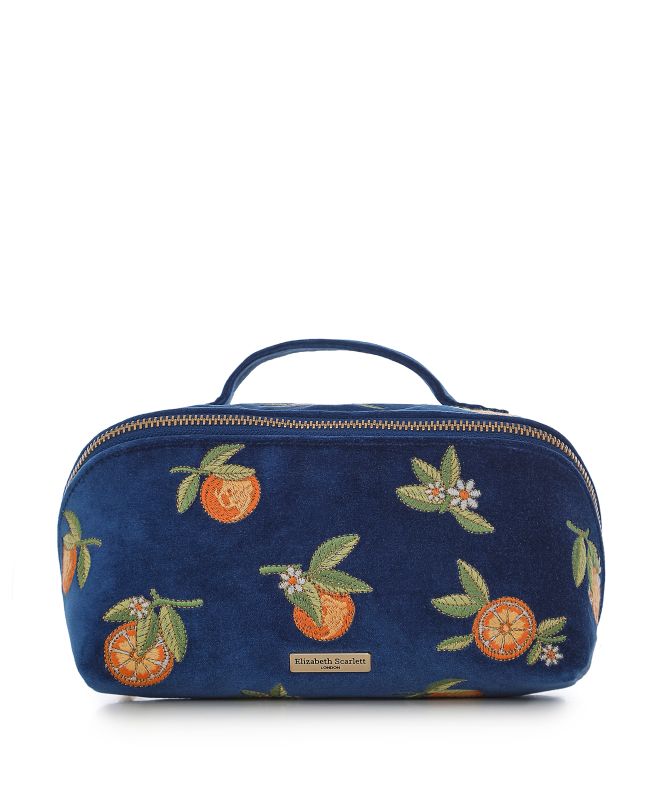 Elizabeth Scarlett Orange Blossom Open Flat Makeup Bag