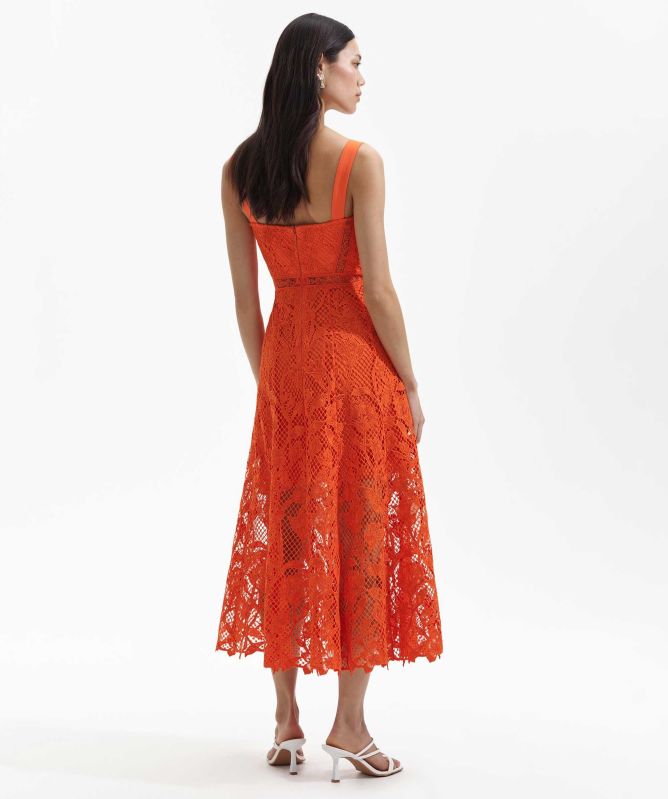 Self-Portrait Lace Midi Dress