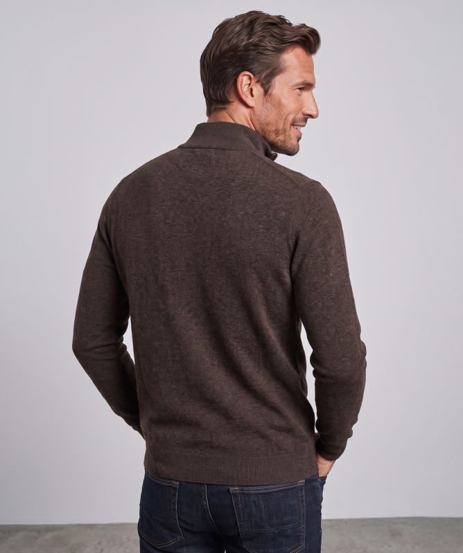 Profuomo Quarter Zipper Knit Sweater