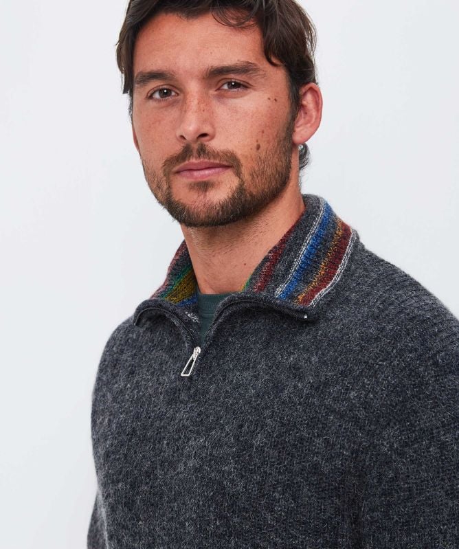 Paul Smith Mohair Blend Half-Zip Jumper