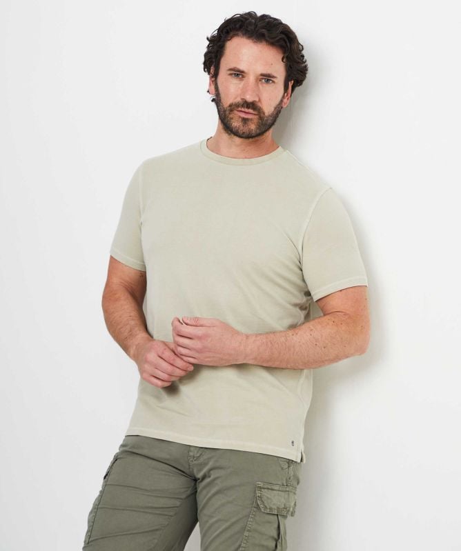 Thomas Maine Garment Dyed Pique T-Shirt