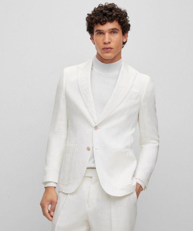 BOSS Linen H-Hutson-Peak-232 Blazer