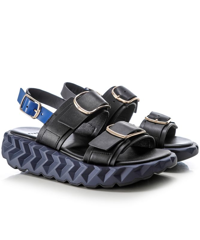 4CCCCEES Jabara Sandy Black Sandals