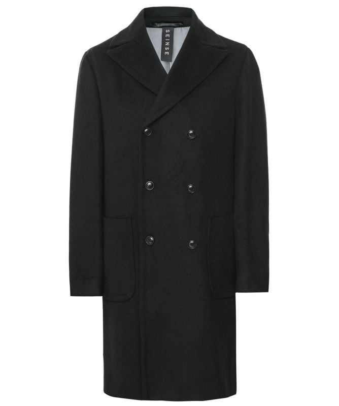 Seinse Double Breasted Wool Coat