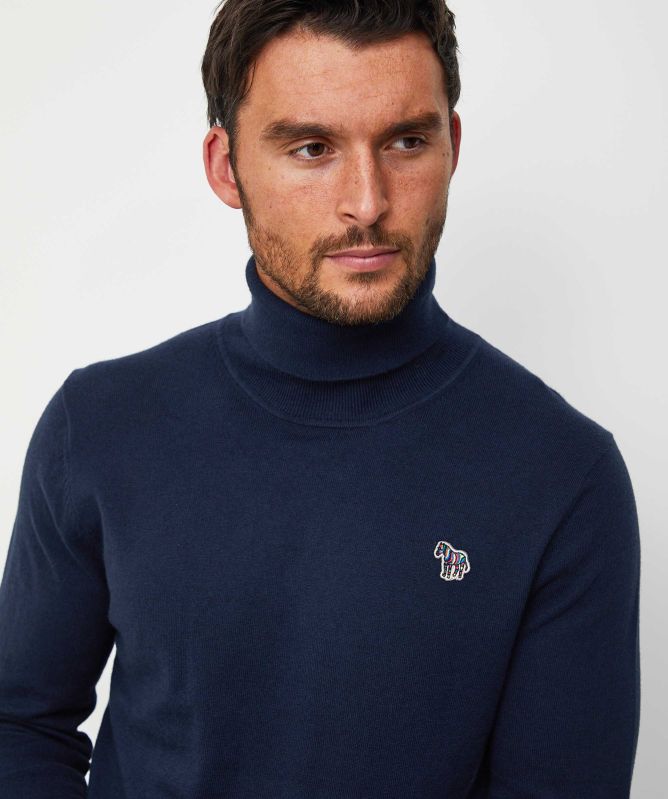 Paul Smith Roll Neck Zebra Jumper