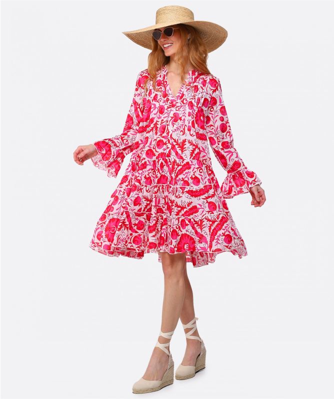 Handprint Dream Apparel Lobster Cotton Mini Dress