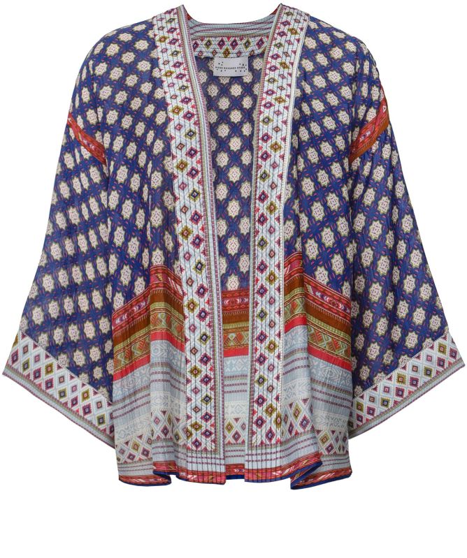 One Hundred Stars Moorish Indigo Kimono