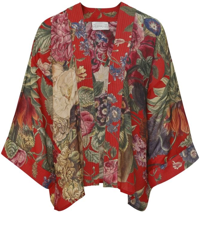 One Hundred Stars Primula Berry Kimono