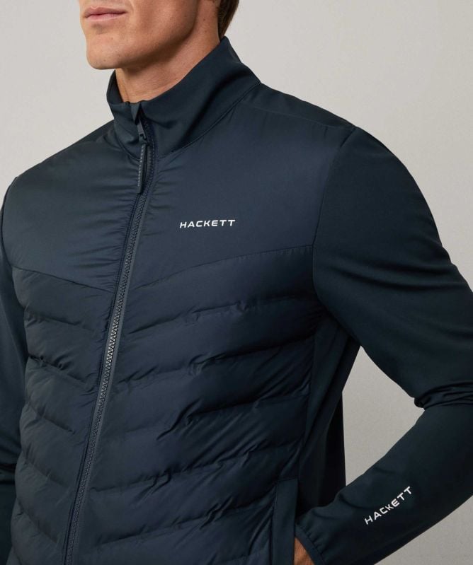 Hackett Quilted Zip Sweatshirt