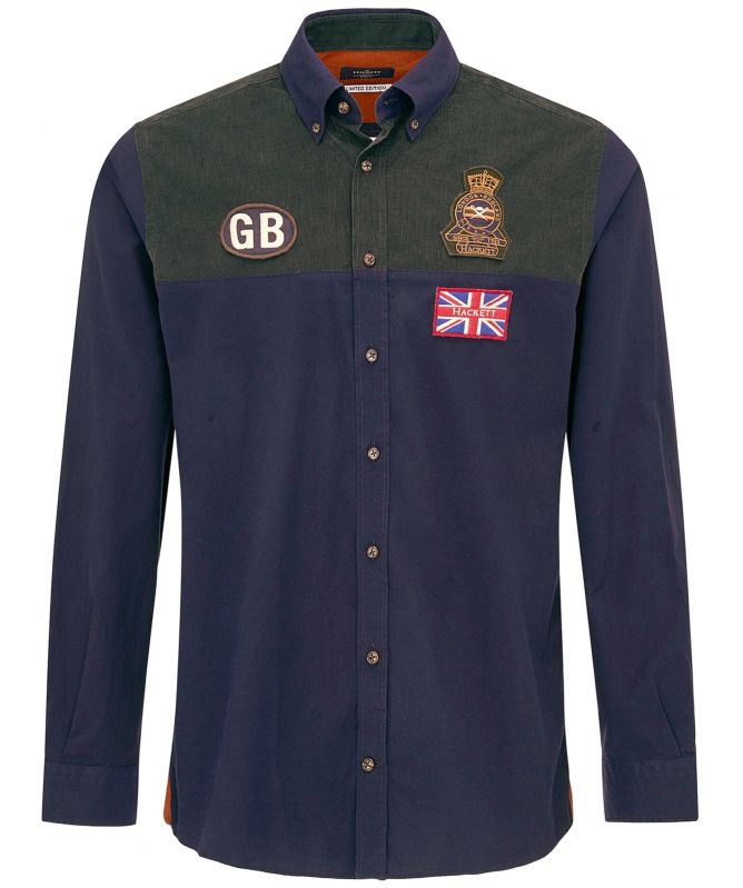 Hackett GB Badge Oxford Shirt