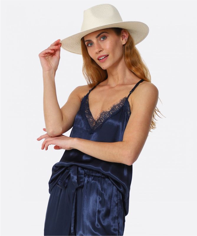 Greek Archaic Kori Metallic Silky Camisole