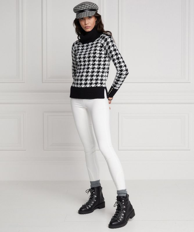 Holland Cooper Heritage Knit Houndstooth Jumper