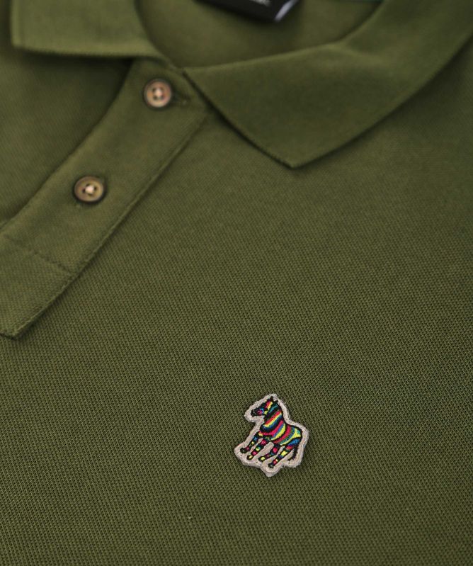 Paul Smith Long Sleeve Zebra Polo Shirt