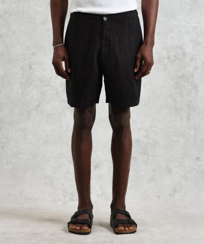 Wax London Washed Linen Kurt Shorts