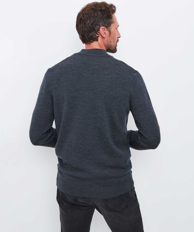 Thomas Maine Merino Mock Neck Jumper