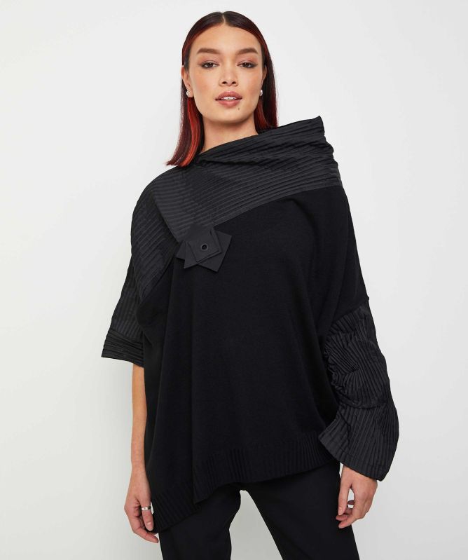 Bize Pleated Knit Jumper