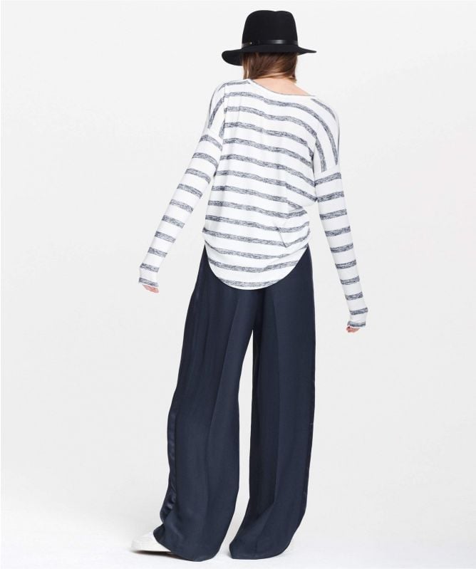 Rag and Bone The Knit Striped Long Sleeve Top