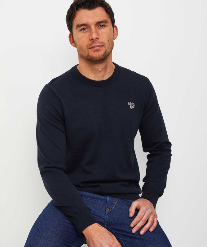 Paul Smith Crew Neck Zebra Jumper
