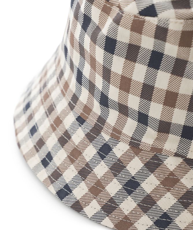 Aquascutum Reversible Club Check Bucket Hat