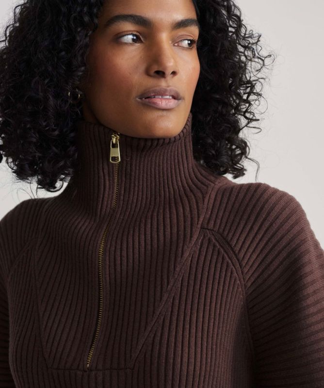 Varley Reid Half-Zip Knit Sweatshirt