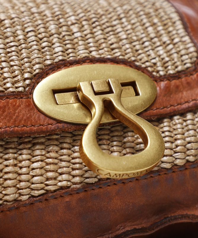 Campomaggi Straw Veracruz Crossbody Bag