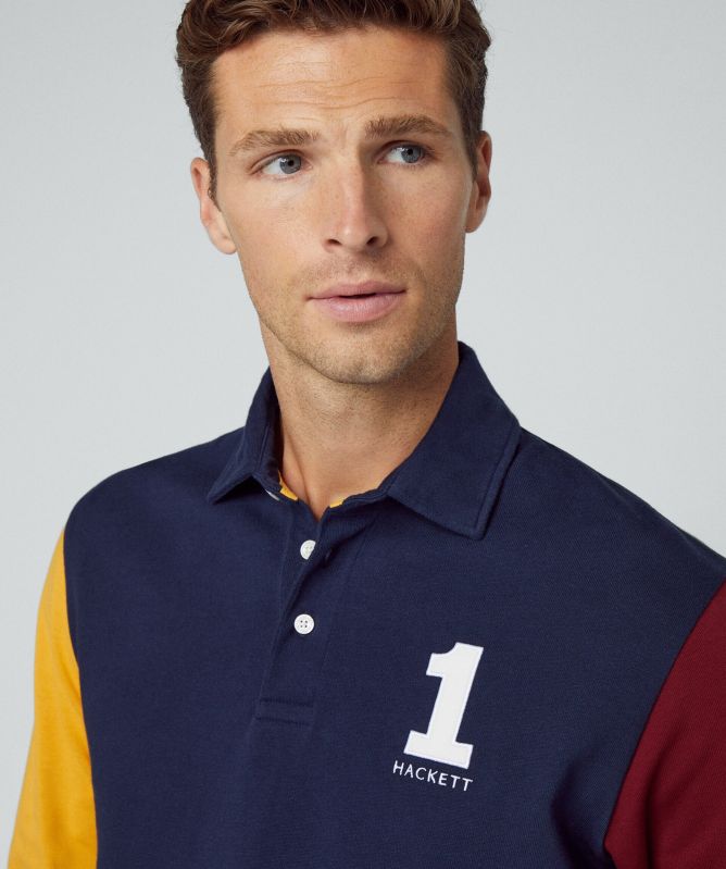 Hackett Colour-Block Rugby Shirt