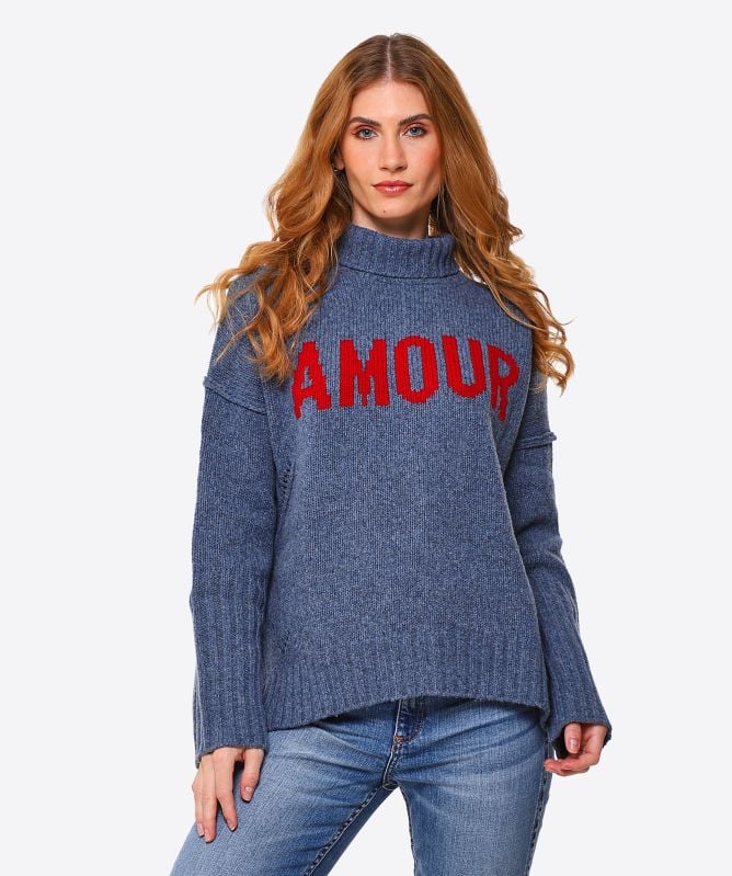 未使用 フランコバッシ アズーロエマローネ ウール カシミヤ Zadig & Voltaire Alma We Amour Merino Wool Sweater | Jules B