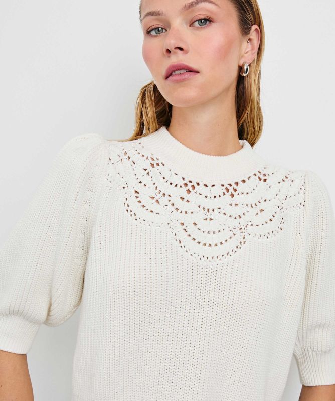 Rails Steph Crochet Knit Top
