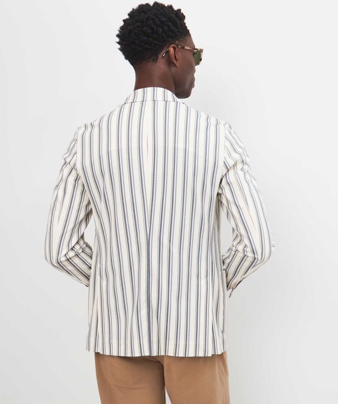 Circolo 1901 Slim Fit Striped Oxford Blazer