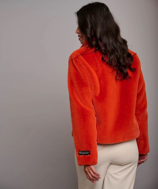 Rino and Pelle Vie Short Faux Fur Jacket