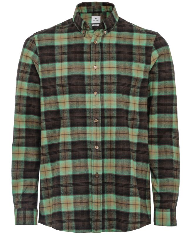 Paul Smith Button-Down Check Cotton Shirt