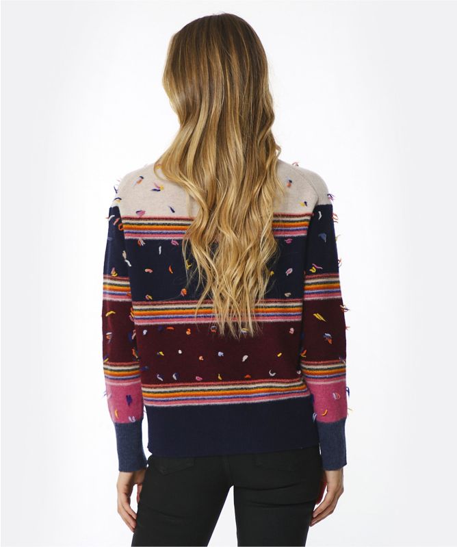 Paul Smith Striped Lambswool Roll Neck Sweater