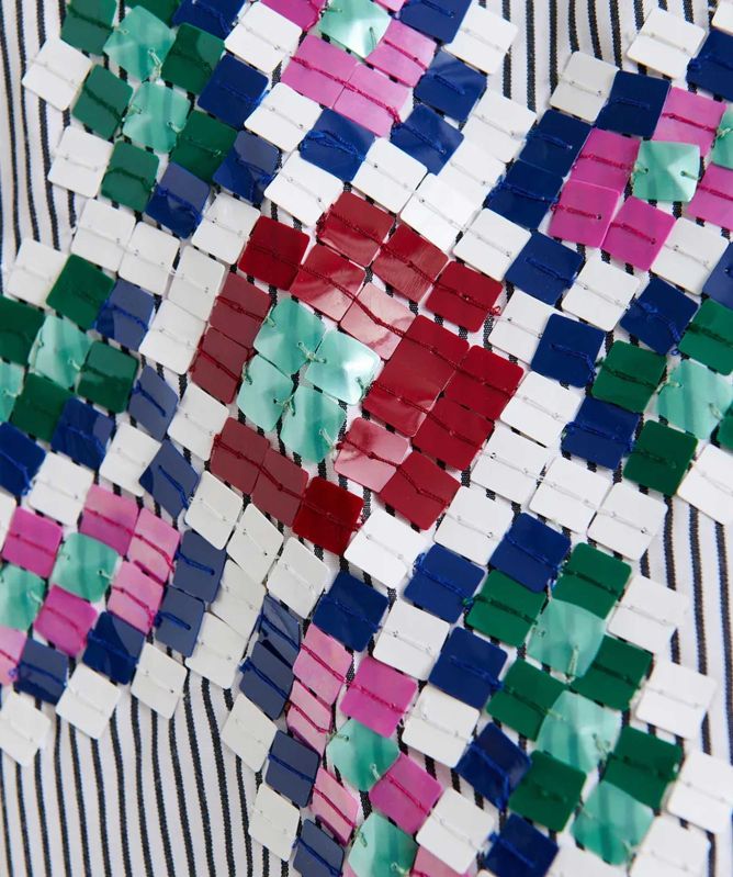 Essentiel Antwerp Hapricorn Embroidered Pinstripe Shirt