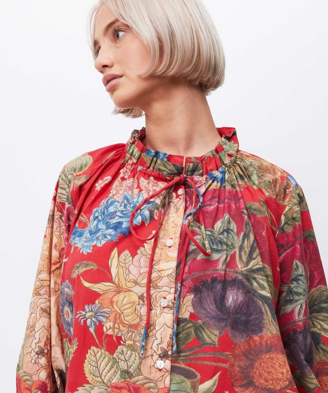 One Hundred Stars Primula Berry Poplin Pyjamas