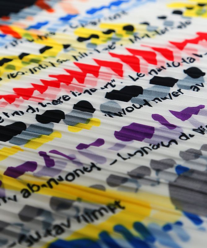 Alexandra Tsoukala Art Pleated Scarf