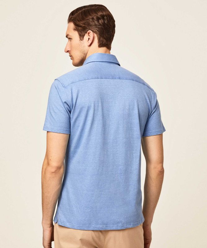 Hackett Cotton Linen Jersey Shirt