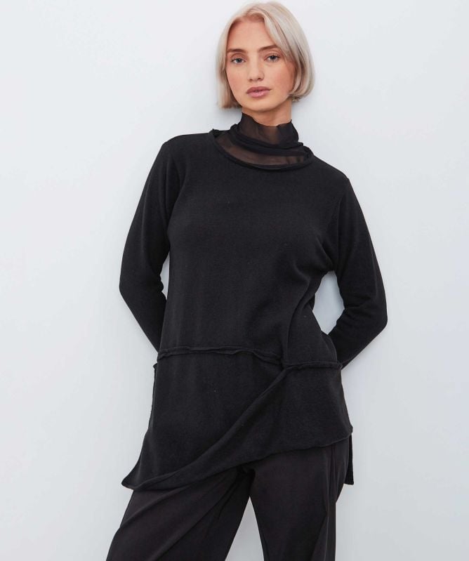 Manesera Drape Hem Jumper